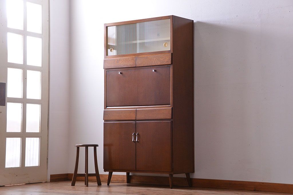 アンティーク家具　ミッドセンチュリースタイル　remploy社　キッチンキャビネット