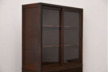 アンティーク家具　和製アンティーク　古い木製の重ね収納棚