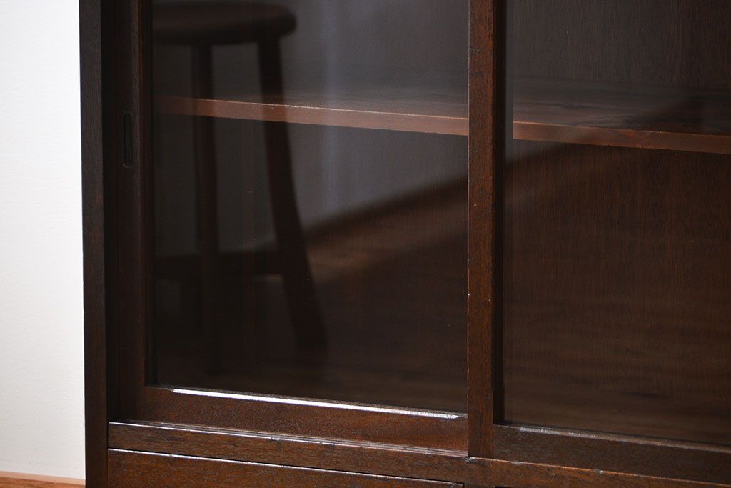 アンティーク家具　和製アンティーク　古い木製の重ね収納棚