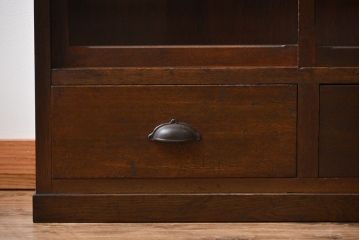 アンティーク家具　和製アンティーク　古い木製の重ね収納棚