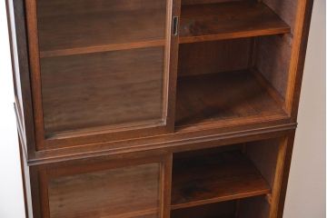 アンティーク家具　和製アンティーク　古い木製の重ね収納棚