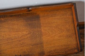 アンティーク家具　アンティーク　引き出し2杯付き小さな和風本箱