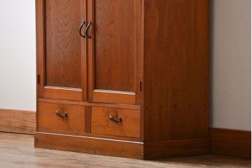 アンティーク家具　アンティーク　引き出し2杯付き小さな和風本箱