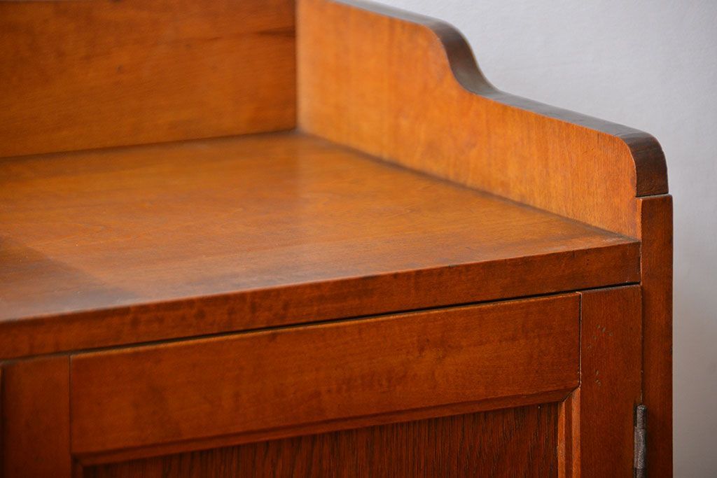 アンティーク家具　アンティーク　引き出し2杯付き小さな和風本箱