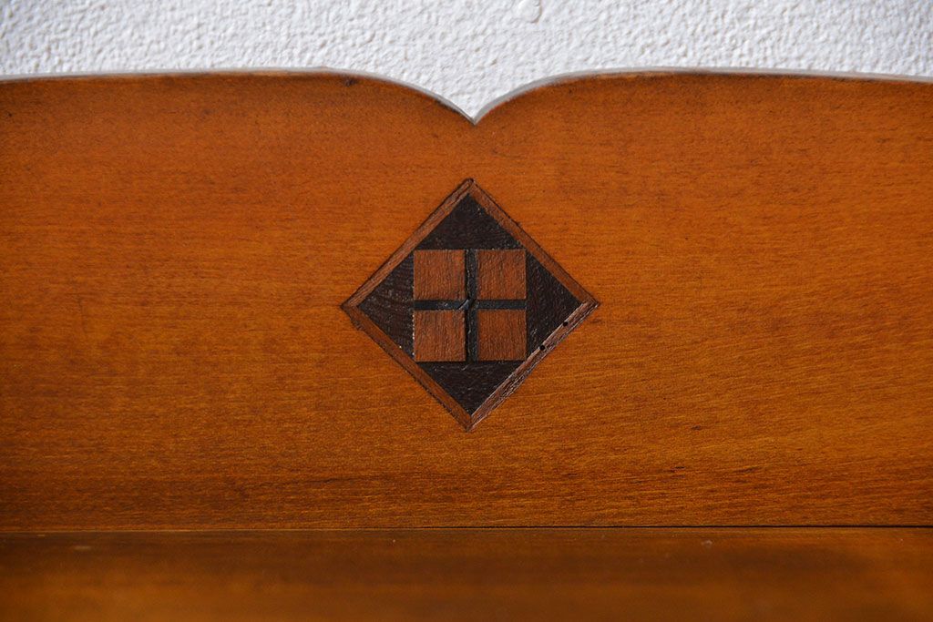 アンティーク家具　アンティーク　引き出し2杯付き小さな和風本箱