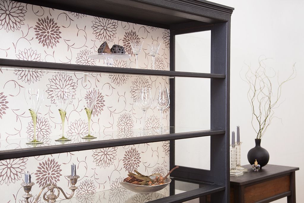 アンティーク家具　大正ロマン　おしゃれで上品な高級感溢れるペイント飾り棚