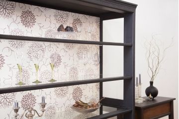 アンティーク家具　大正ロマン　おしゃれで上品な高級感溢れるペイント飾り棚