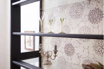 アンティーク家具　大正ロマン　おしゃれで上品な高級感溢れるペイント飾り棚