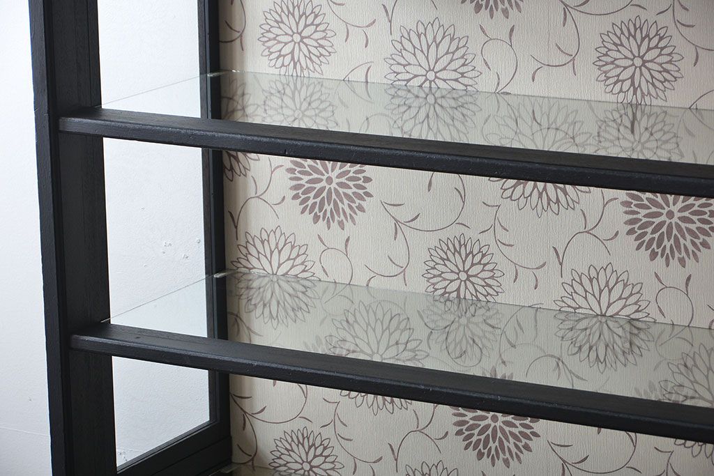 アンティーク家具　大正ロマン　おしゃれで上品な高級感溢れるペイント飾り棚