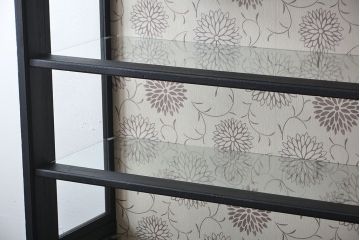 アンティーク家具　大正ロマン　おしゃれで上品な高級感溢れるペイント飾り棚