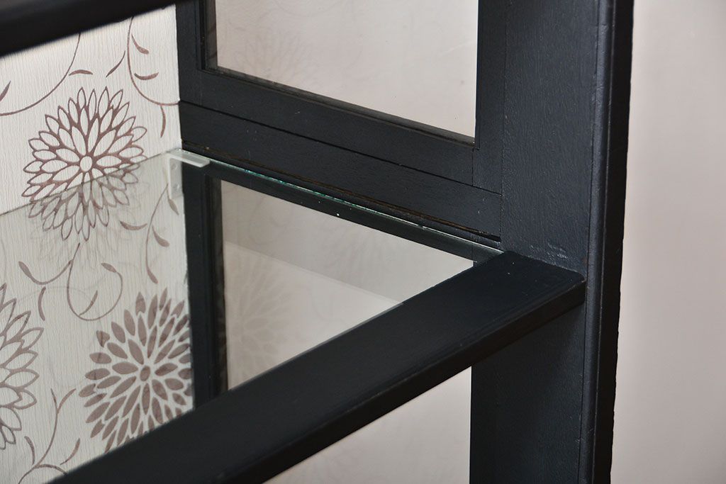 アンティーク家具　大正ロマン　おしゃれで上品な高級感溢れるペイント飾り棚