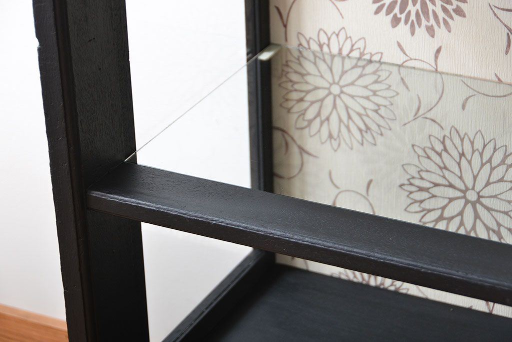 アンティーク家具　大正ロマン　おしゃれで上品な高級感溢れるペイント飾り棚