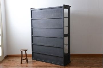 アンティーク家具　大正ロマン　おしゃれで上品な高級感溢れるペイント飾り棚