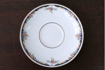 アンティーク雑貨　ウェッジウッド・オズボーンカップ&ソーサー5客セット・スウィートプラムプレート