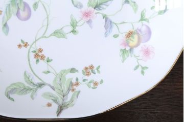 アンティーク雑貨　ウェッジウッド・オズボーンカップ&ソーサー5客セット・スウィートプラムプレート