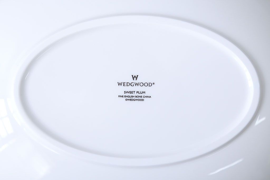 アンティーク雑貨　ウェッジウッド・オズボーンカップ&ソーサー5客セット・スウィートプラムプレート