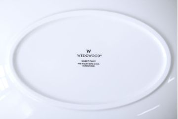 アンティーク雑貨　ウェッジウッド・オズボーンカップ&ソーサー5客セット・スウィートプラムプレート