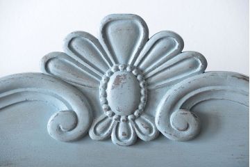 アンティーク家具　アンティークペイント　大きな古いホールクロック収納棚