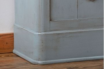 アンティーク家具　アンティークペイント　大きな古いホールクロック収納棚