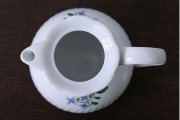 アンティーク雑貨　北欧　DANSK(ダンスク)ティーポット・シュガー・クリーマー・プレートセット