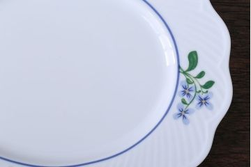 アンティーク雑貨　北欧　DANSK(ダンスク)ティーポット・シュガー・クリーマー・プレートセット
