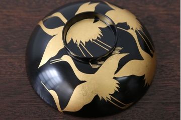 アンティーク雑貨　瑾斎作 金蒔絵木製お椀 5客