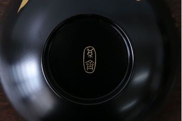 アンティーク雑貨　瑾斎作 金蒔絵木製お椀 5客