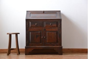 中古　松本民芸家具　おしゃれなライティングビューロー