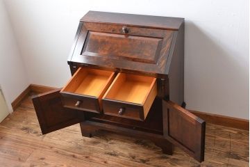 中古　松本民芸家具　おしゃれなライティングビューロー