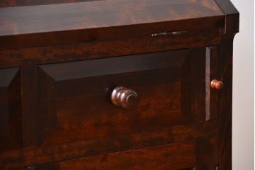 中古　松本民芸家具　おしゃれなライティングビューロー