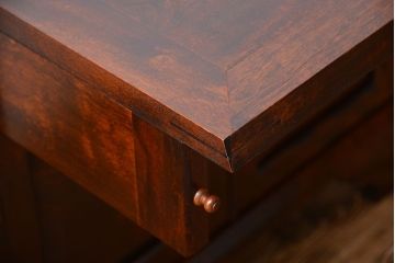 中古　松本民芸家具　おしゃれなライティングビューロー