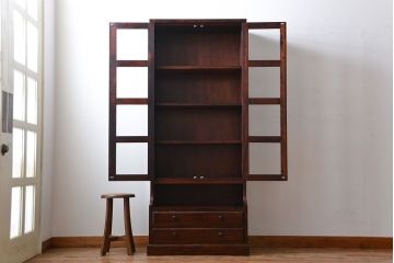 中古　民芸家具　引き出し2杯付き!シンプルな収納棚