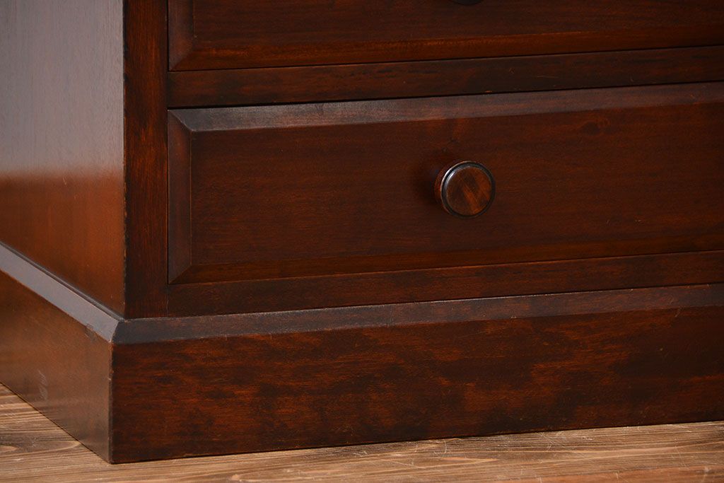 中古　民芸家具　引き出し2杯付き!シンプルな収納棚