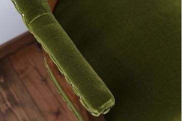 レトロ家具　アンティーク　レトロでおしゃれな古いナラ材の回転椅子