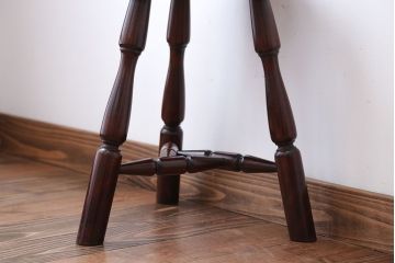 中古　松本民芸家具　三脚スツール(2)