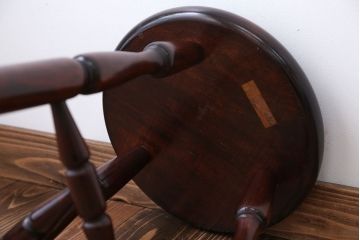 中古　松本民芸家具　三脚スツール(2)