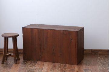 アンティーク家具　古民具・骨董　前面欅材の高級薬箪笥