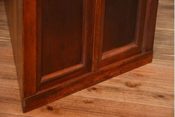 アンティーク家具　アンティーク　引き出し8杯付き!引き戸収納棚(薬箪笥)