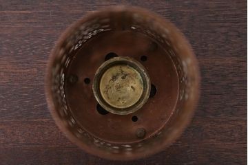 アンティーク雑貨　北欧ビンテージ　古い銅製のかわいいキャンドルシェード