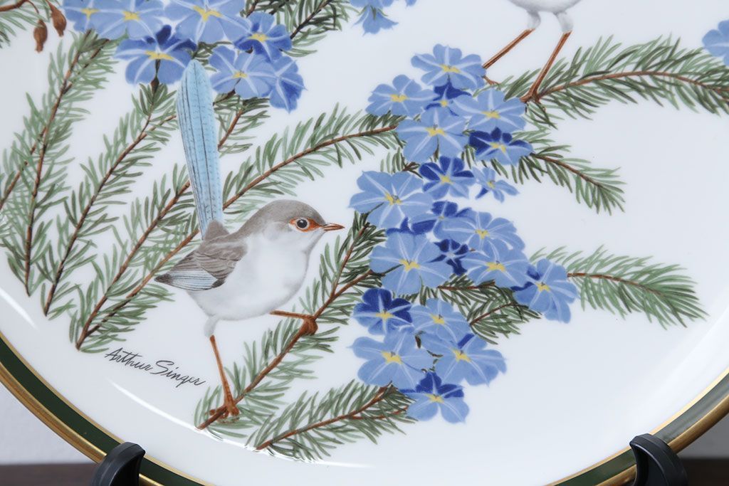 ★FRANKLIN PORCELAIN 世界の鳴き鳥 プレート 飾り皿 公式】アンティーク家具ラフジュ工房商品詳細ページアンティーク