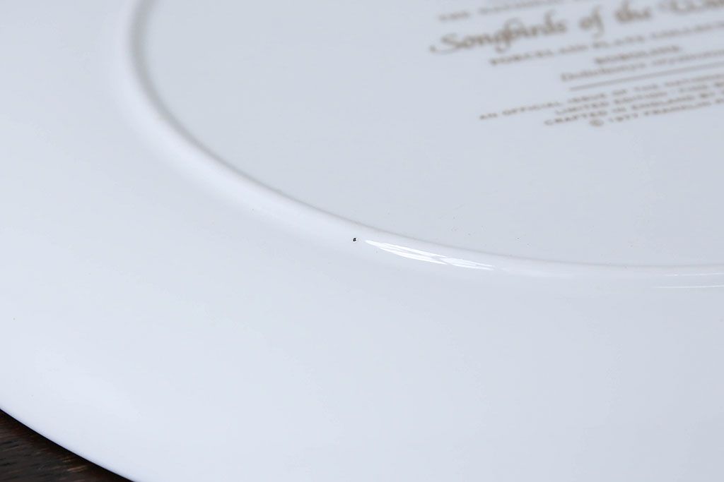 アンティーク雑貨　Franklin Pocelain(フランクリン・ポーセリン)世界の鳴き鳥シリーズ　飾皿12枚セット(1枚あたり定価17500円)