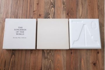 アンティーク雑貨　Franklin Pocelain(フランクリン・ポーセリン)世界の鳴き鳥シリーズ　飾皿12枚セット(1枚あたり定価17500円)