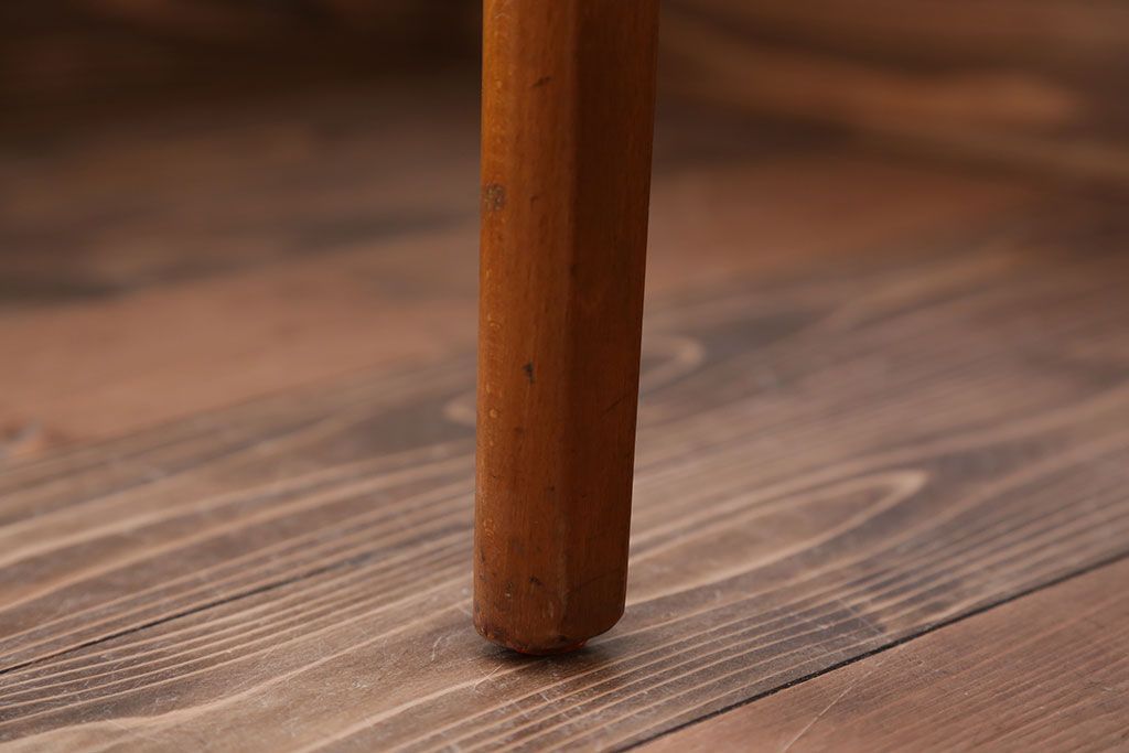 ヴィンテージ家具　北欧ビンテージ　チーク材のシンプルでおしゃれなダイニングチェア2脚セット