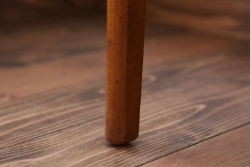 ヴィンテージ家具　北欧ビンテージ　チーク材のシンプルでおしゃれなダイニングチェア2脚セット