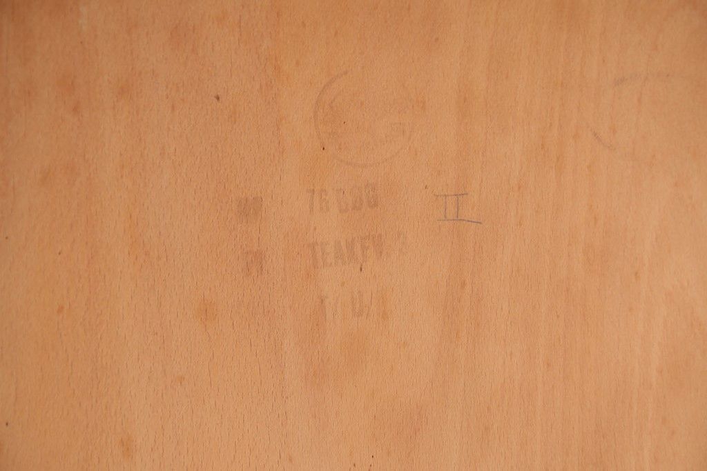 ヴィンテージ家具　北欧ビンテージ　チーク材のシンプルでおしゃれなダイニングチェア2脚セット