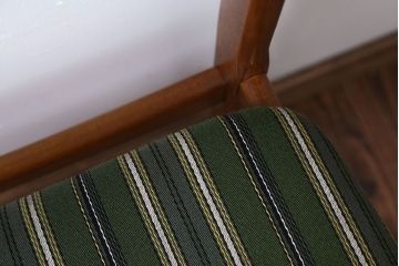 ヴィンテージ家具　北欧ビンテージ　チーク材のシンプルでおしゃれなダイニングチェア(1)