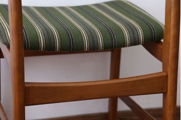ヴィンテージ家具　北欧ビンテージ　チーク材のシンプルでおしゃれなダイニングチェア(2)