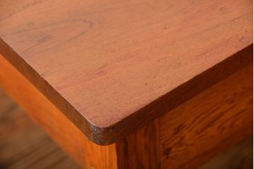 アンティーク家具　引き出し3杯付き!大きな作業台(ダイニングテーブル)