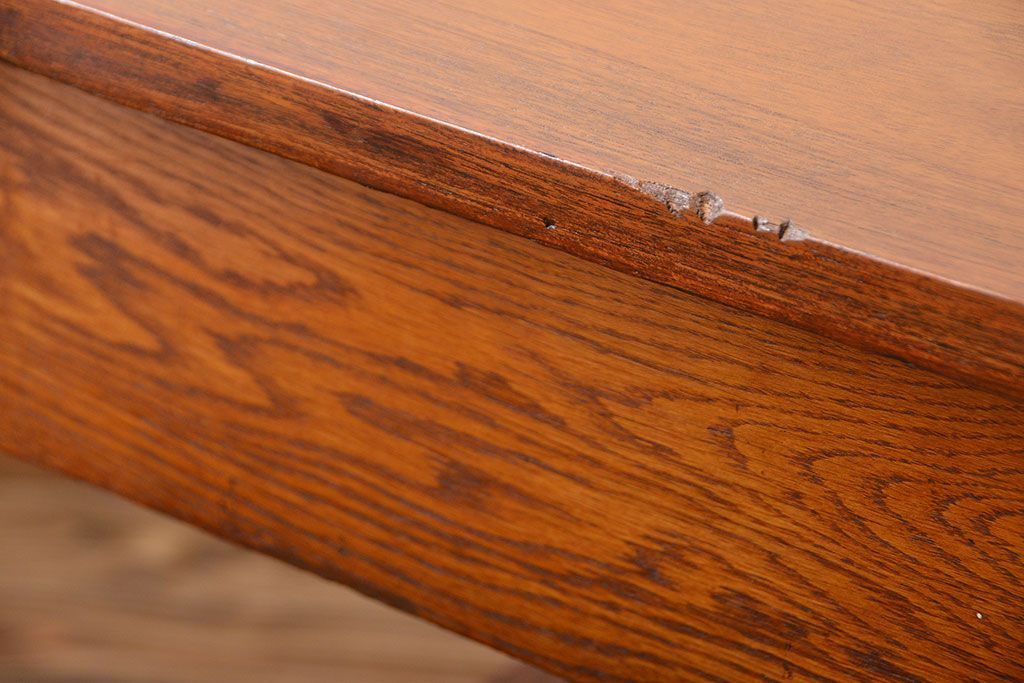 アンティーク家具　引き出し3杯付き!大きな作業台(ダイニングテーブル)