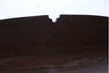 アンティーク家具　アンティーク　古い木製のモールガラス入り本箱